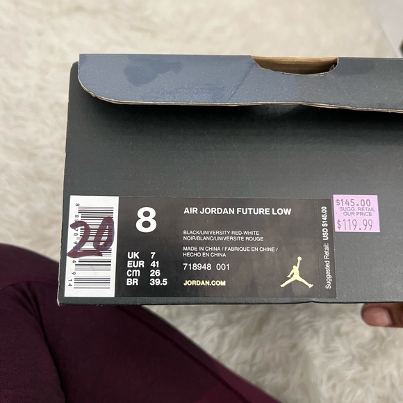 Men's Jordan Future Low - Size 8 - Picture 3 of 3